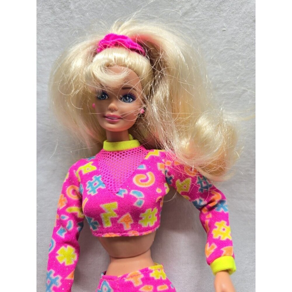 Vintage Workin Out Barbie Doll With Accessories 1996 Mattel Vintage - Picture 10 of 12